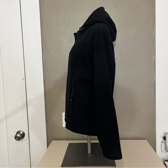 Cabela’s Black Softshell Hooded Jacket Women’s M Fleece Lined Outdoor Coat 1 - Picture 3 of 14